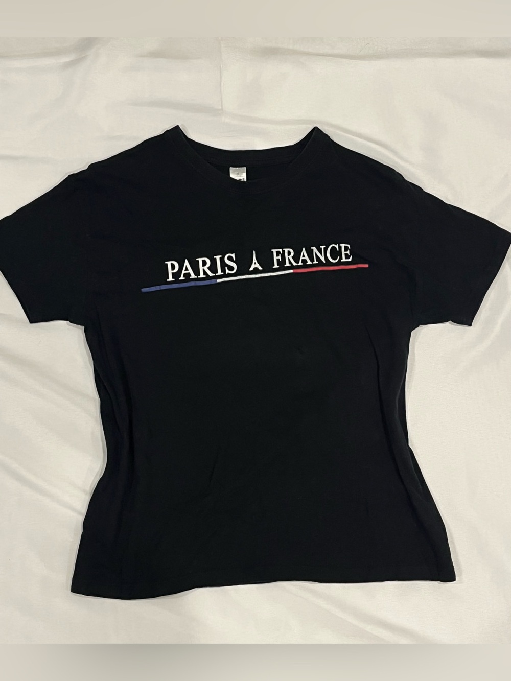 Paris France Black Graphic Tee